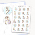 Safety Bubble/Isolation Sticker Sheet