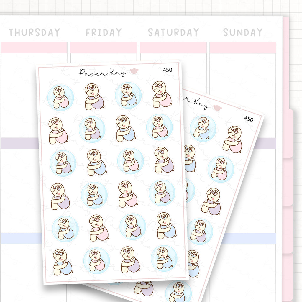 Safety Bubble/Isolation Sticker Sheet