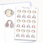 Headphone Sticker Sheet