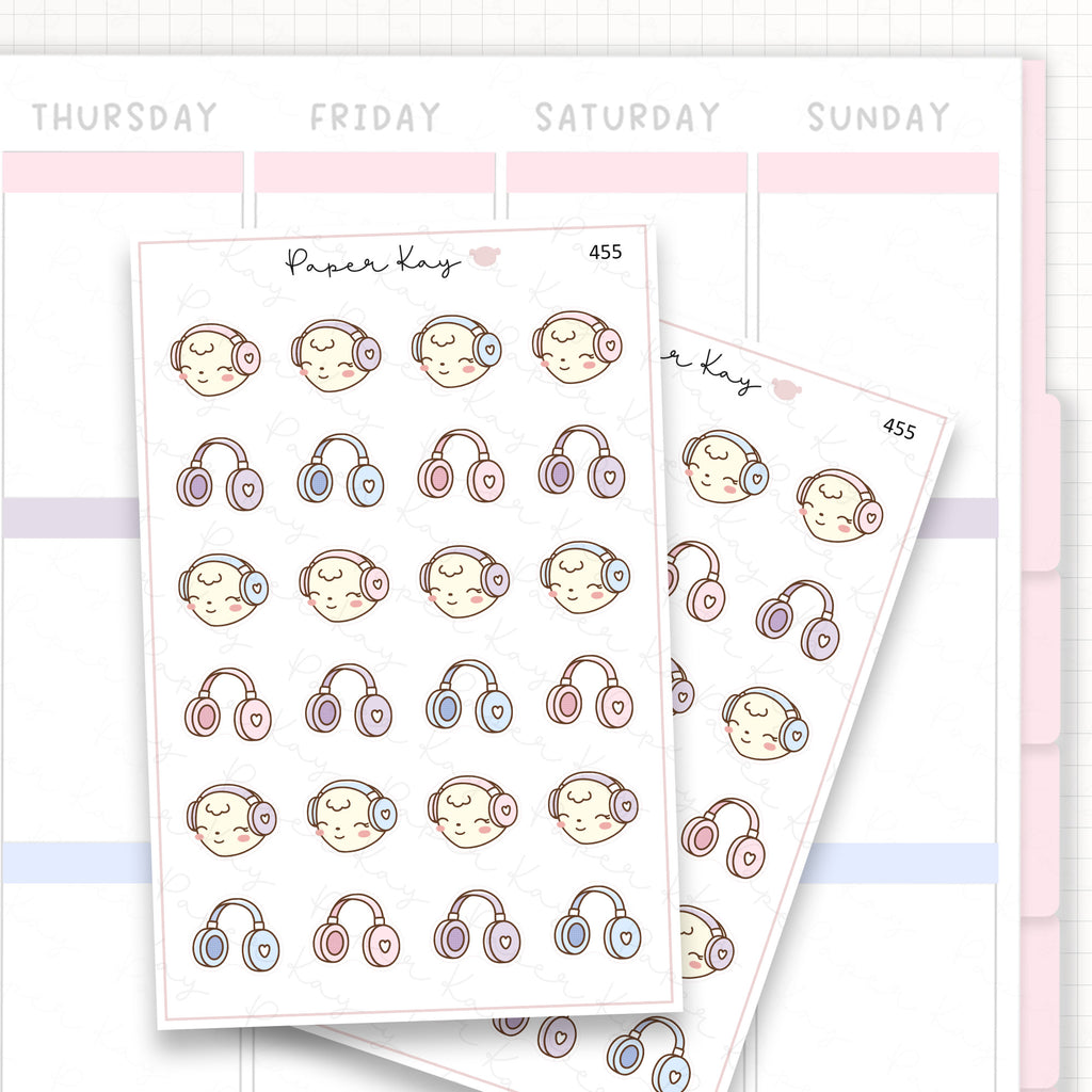 Headphone Sticker Sheet