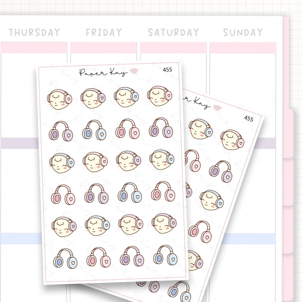 Headphone Sticker Sheet