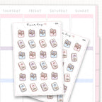 Wireless Earphones/Music Sticker Sheet