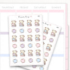 Hand Wash Clothes Sticker Sheet