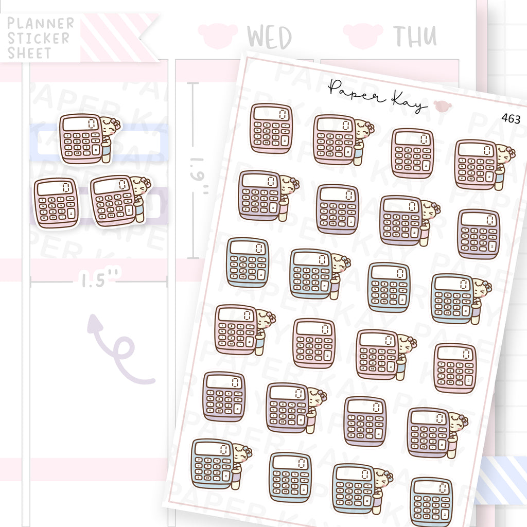 Calculator Sticker Sheet
