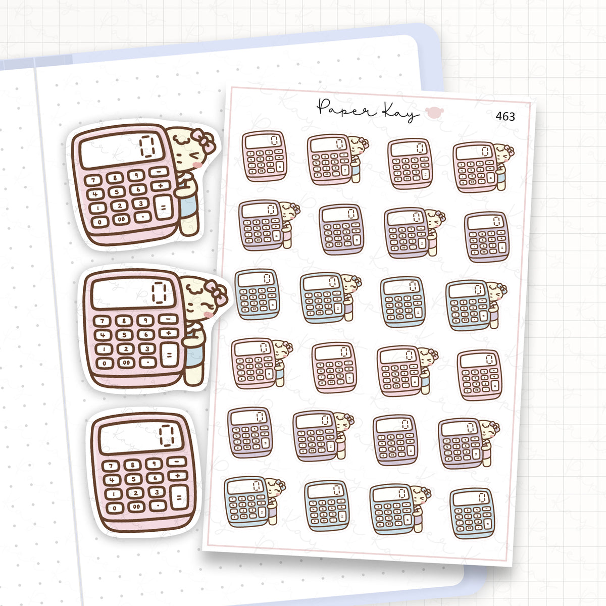 Calculator Sticker Sheet