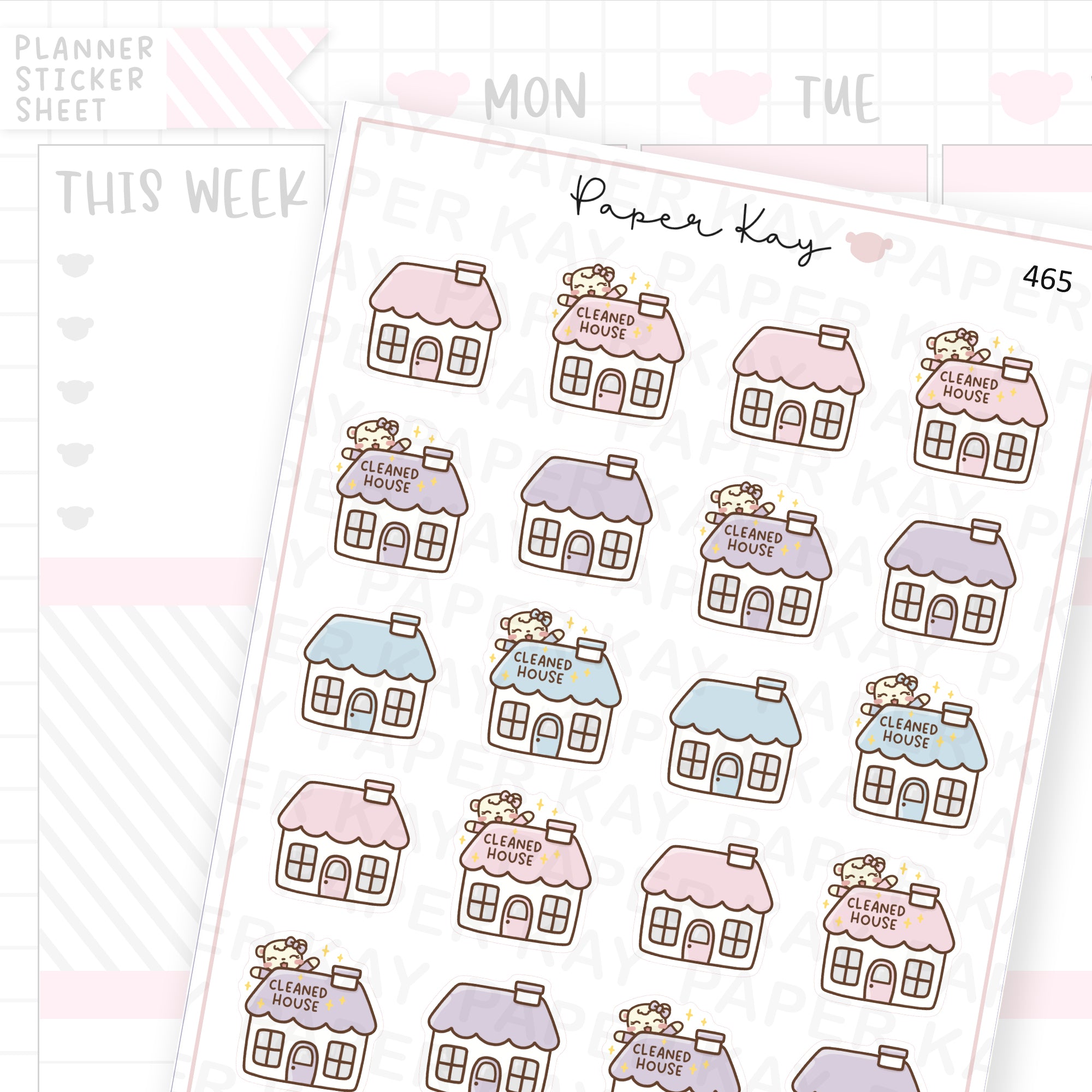 Cleaned House Sticker Sheet
