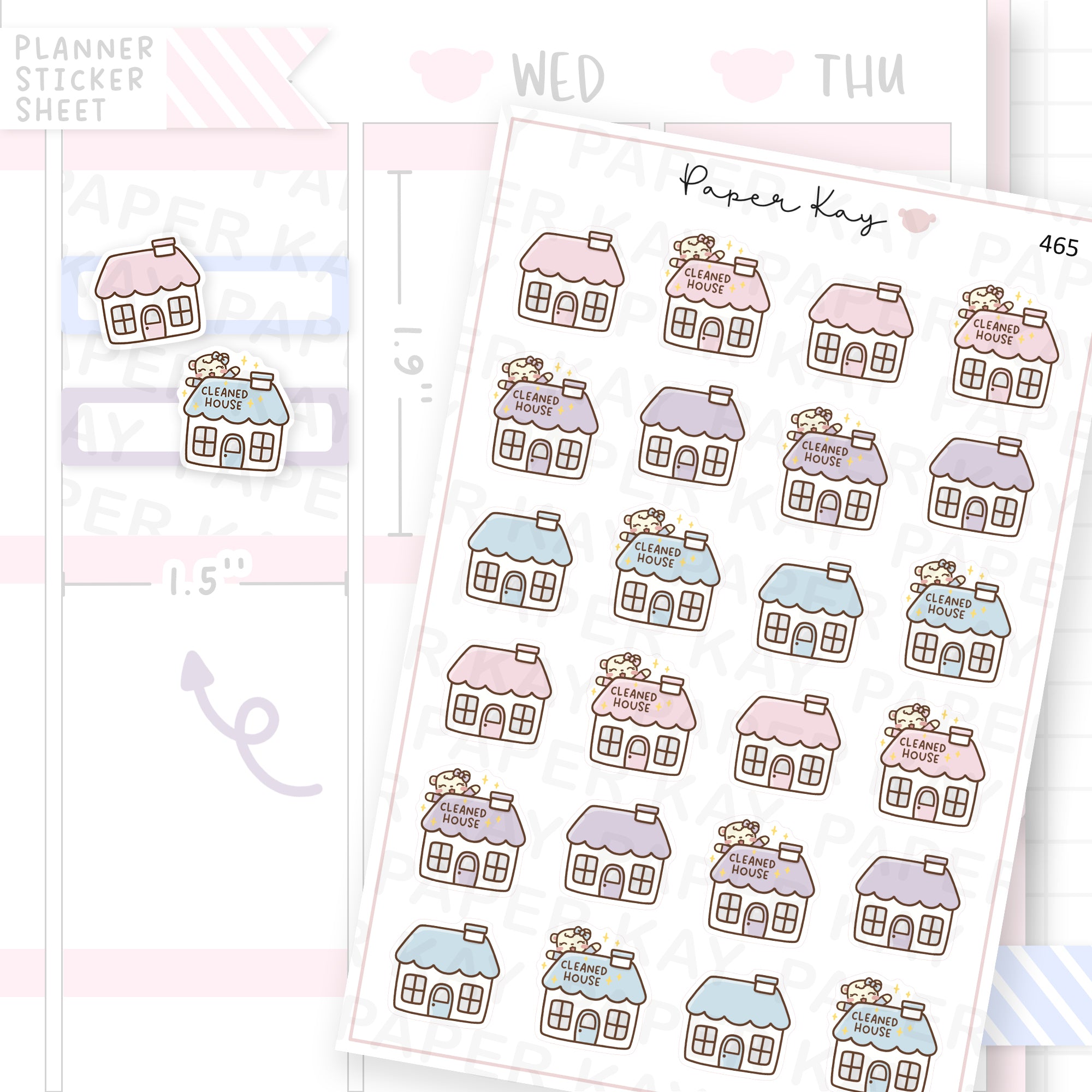 Cleaned House Sticker Sheet