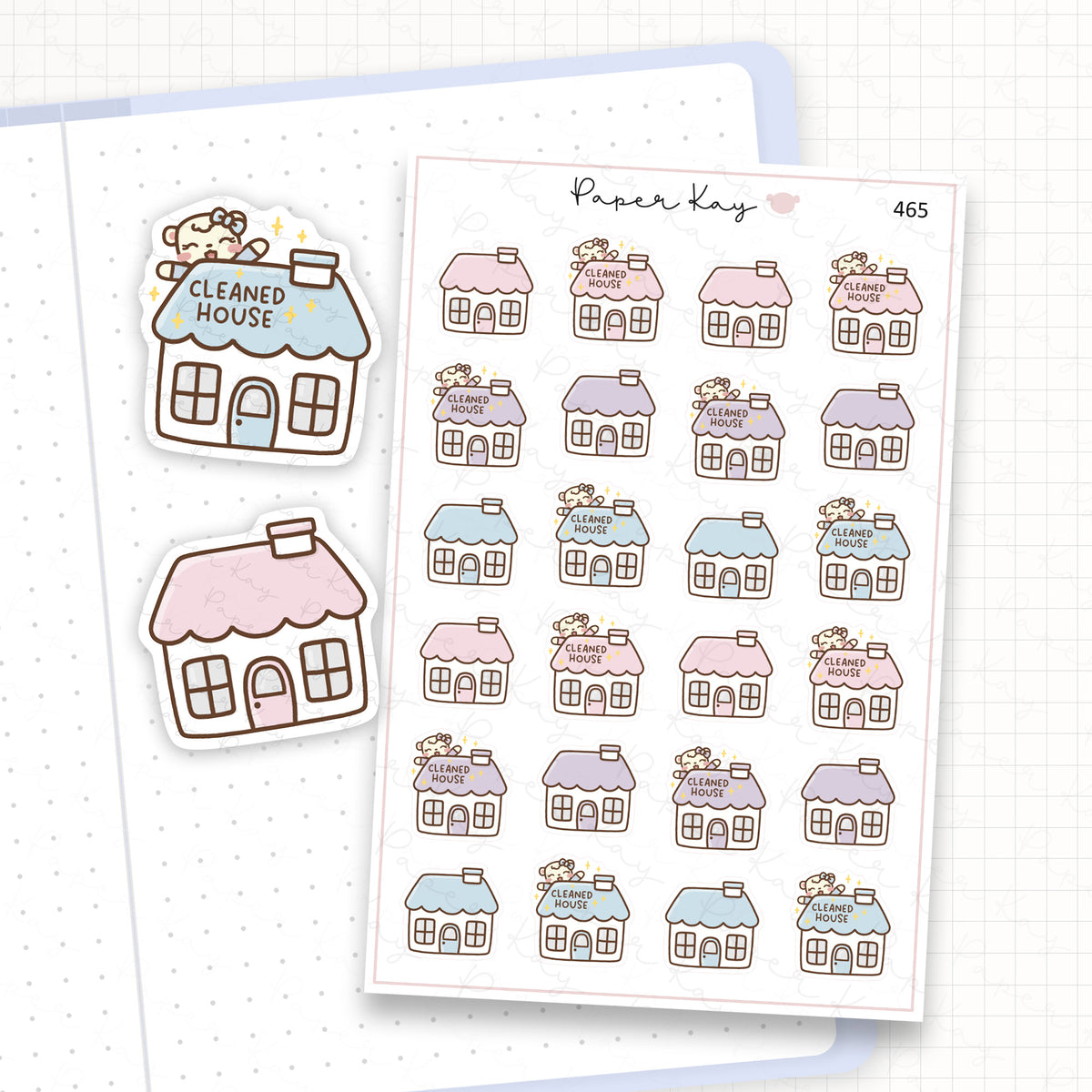 Cleaned House Sticker Sheet