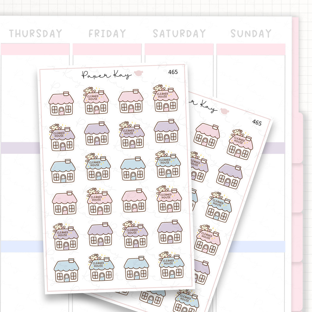 Cleaned House Sticker Sheet