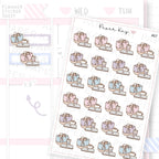 Handbag and Laptop Sticker Sheet