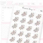 Curling Iron Sticker Sheet