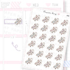Curling Iron Sticker Sheet