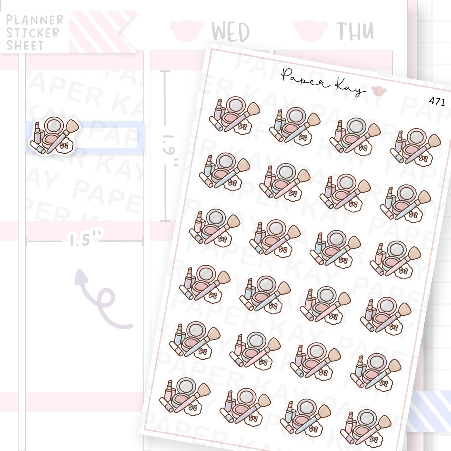 Makeup Sticker Sheet