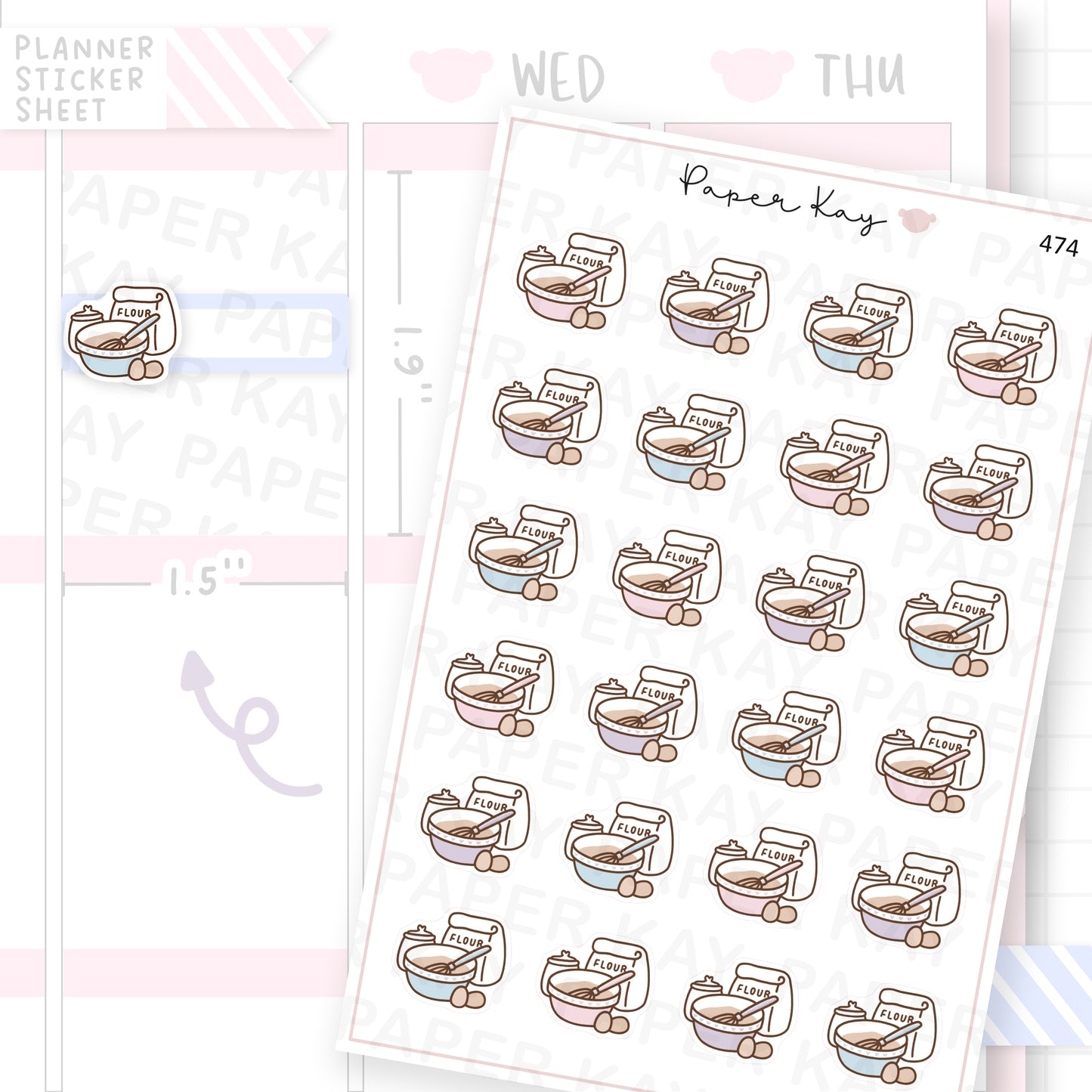 Mixing Bowl Sticker Sheet