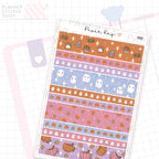 Cute Halloween Washi Strip Sticker Sheet