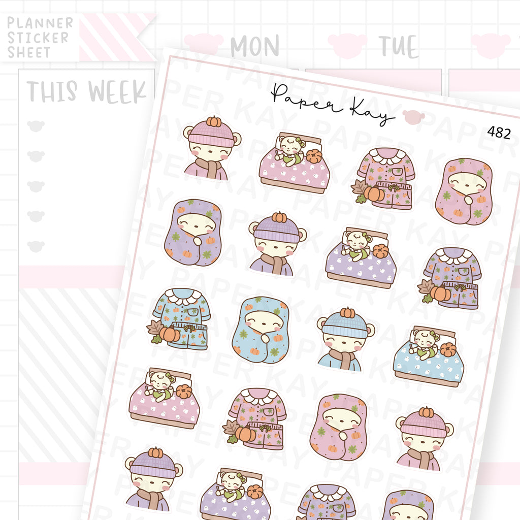 Cosy Autumn Sticker Sheet