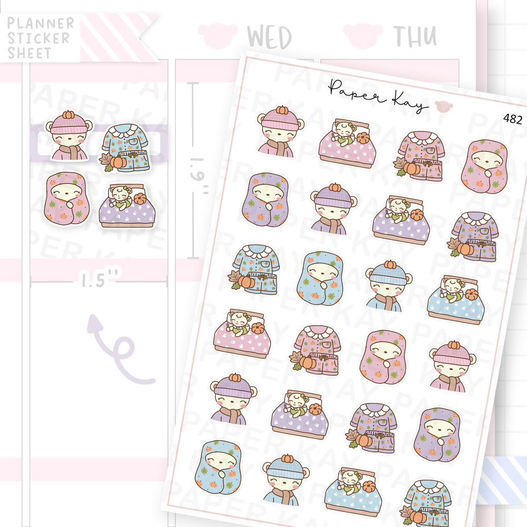 Cosy Autumn Sticker Sheet
