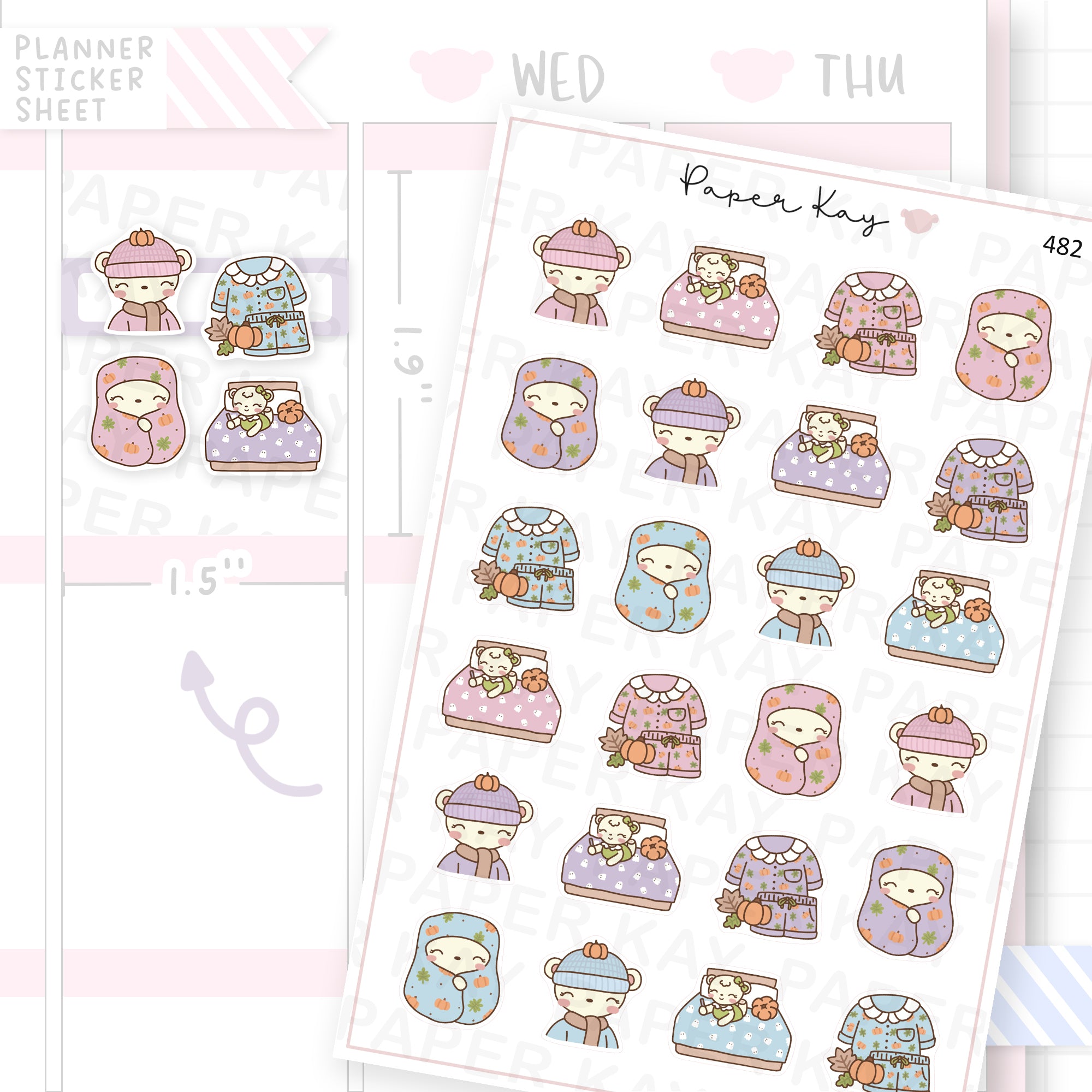 Cosy Autumn Sticker Sheet