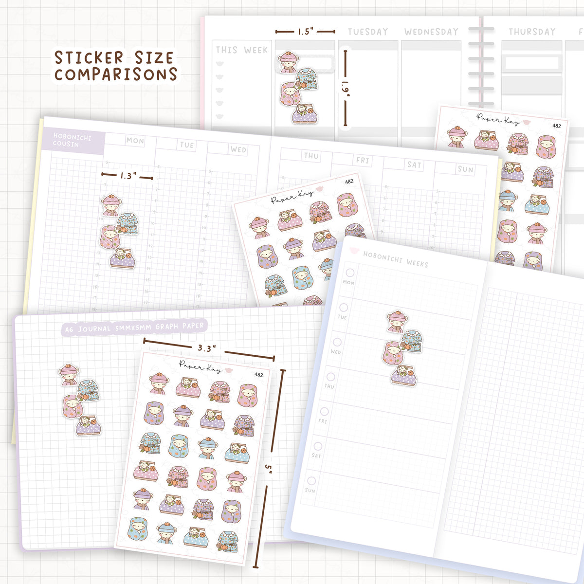 Cosy Autumn Sticker Sheet