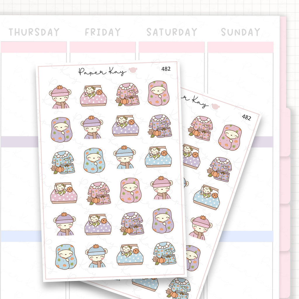 Cosy Autumn Sticker Sheet