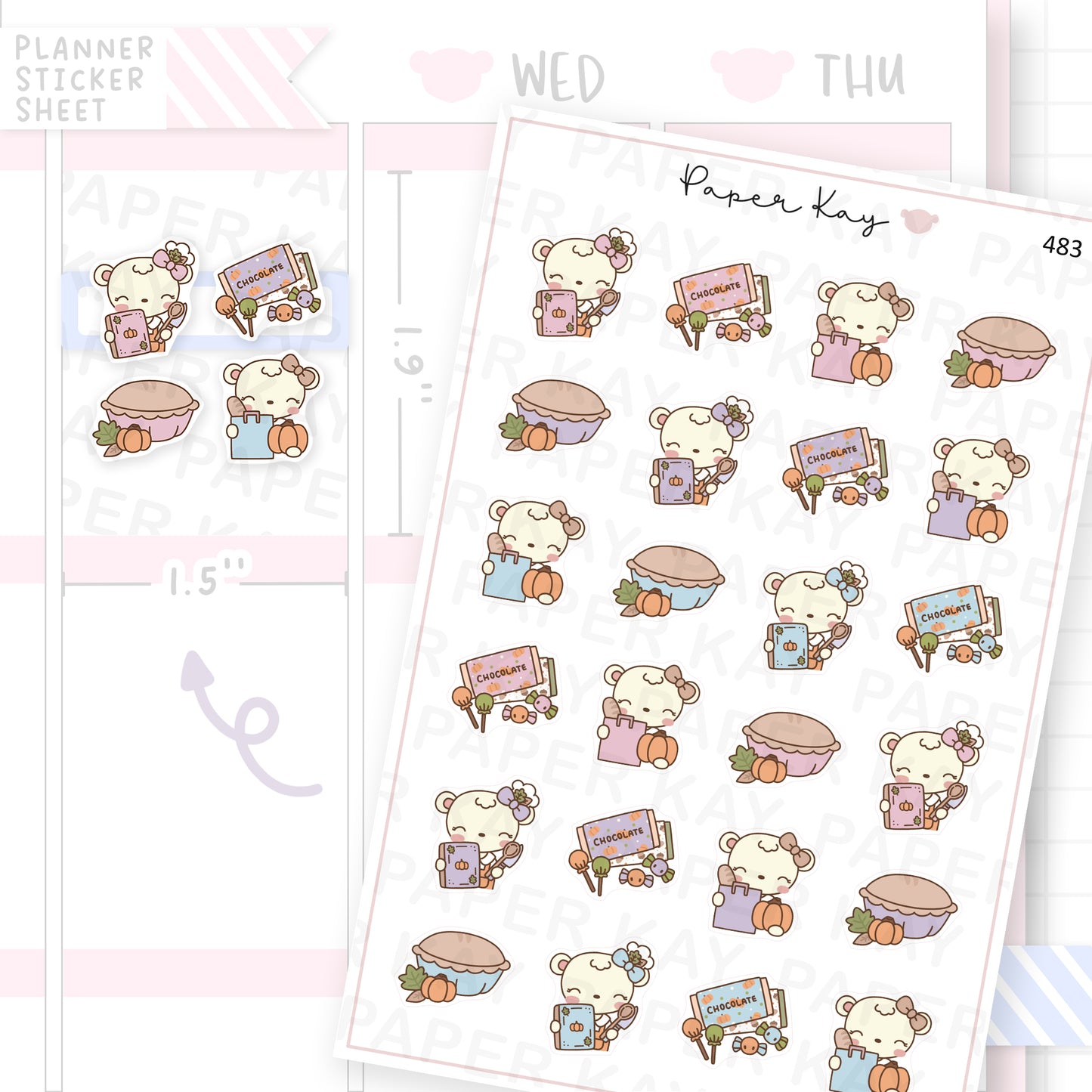 Pumpkin Pie Sticker Sheet