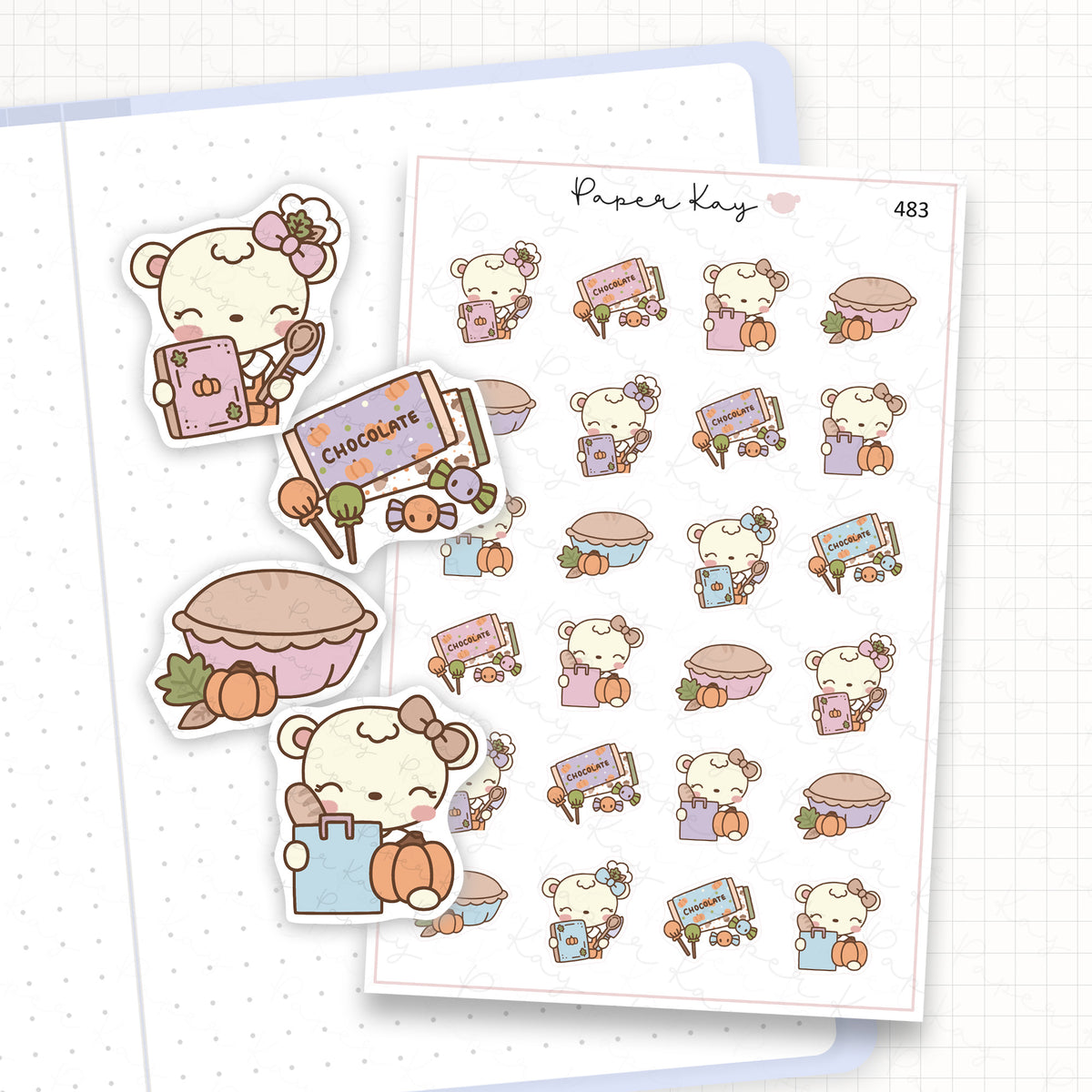 Pumpkin Pie Sticker Sheet