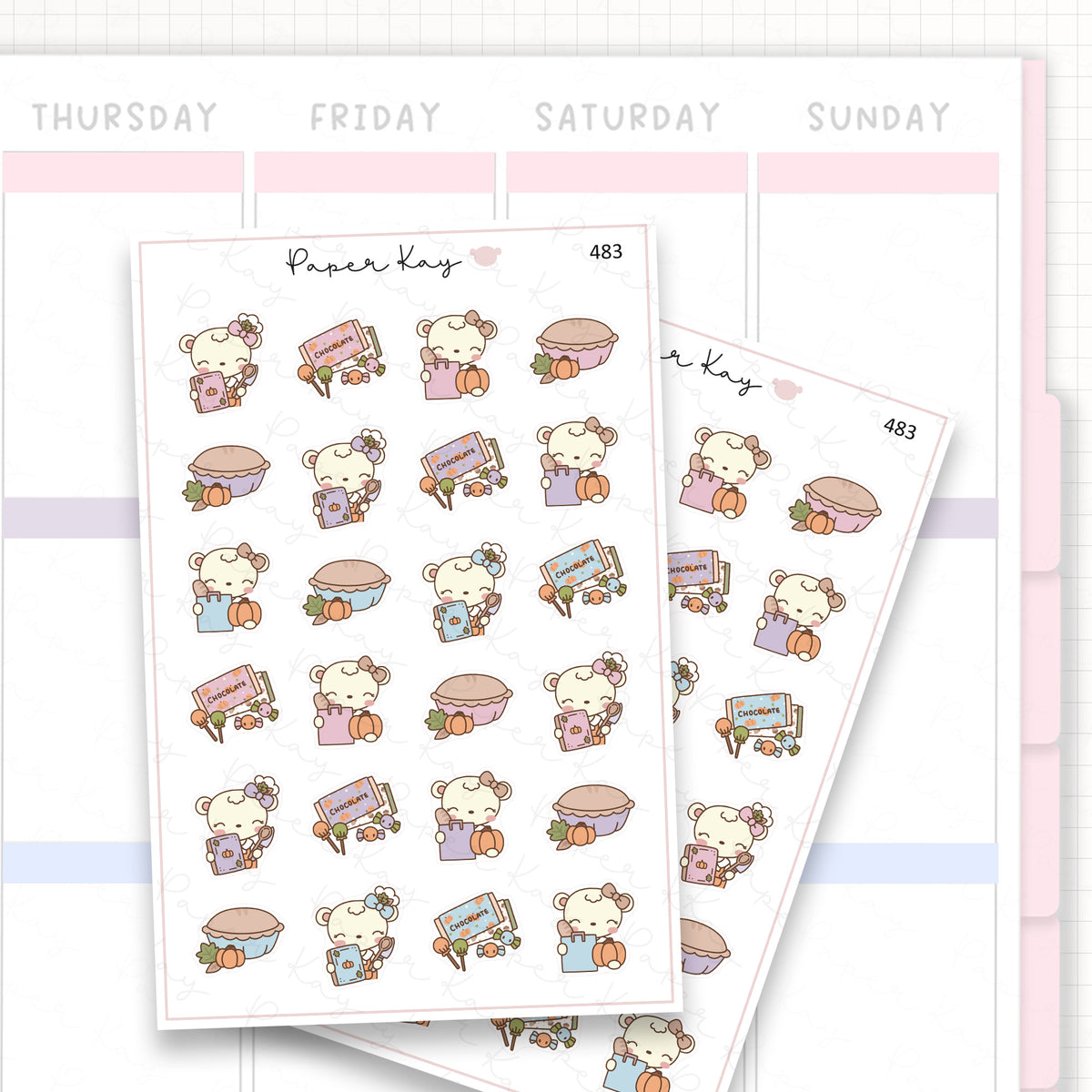 Pumpkin Pie Sticker Sheet