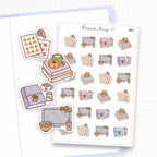 Autumn Planner Girl Sticker Sheet