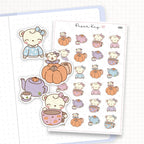 Autumn Pumpkins Sticker Sheet
