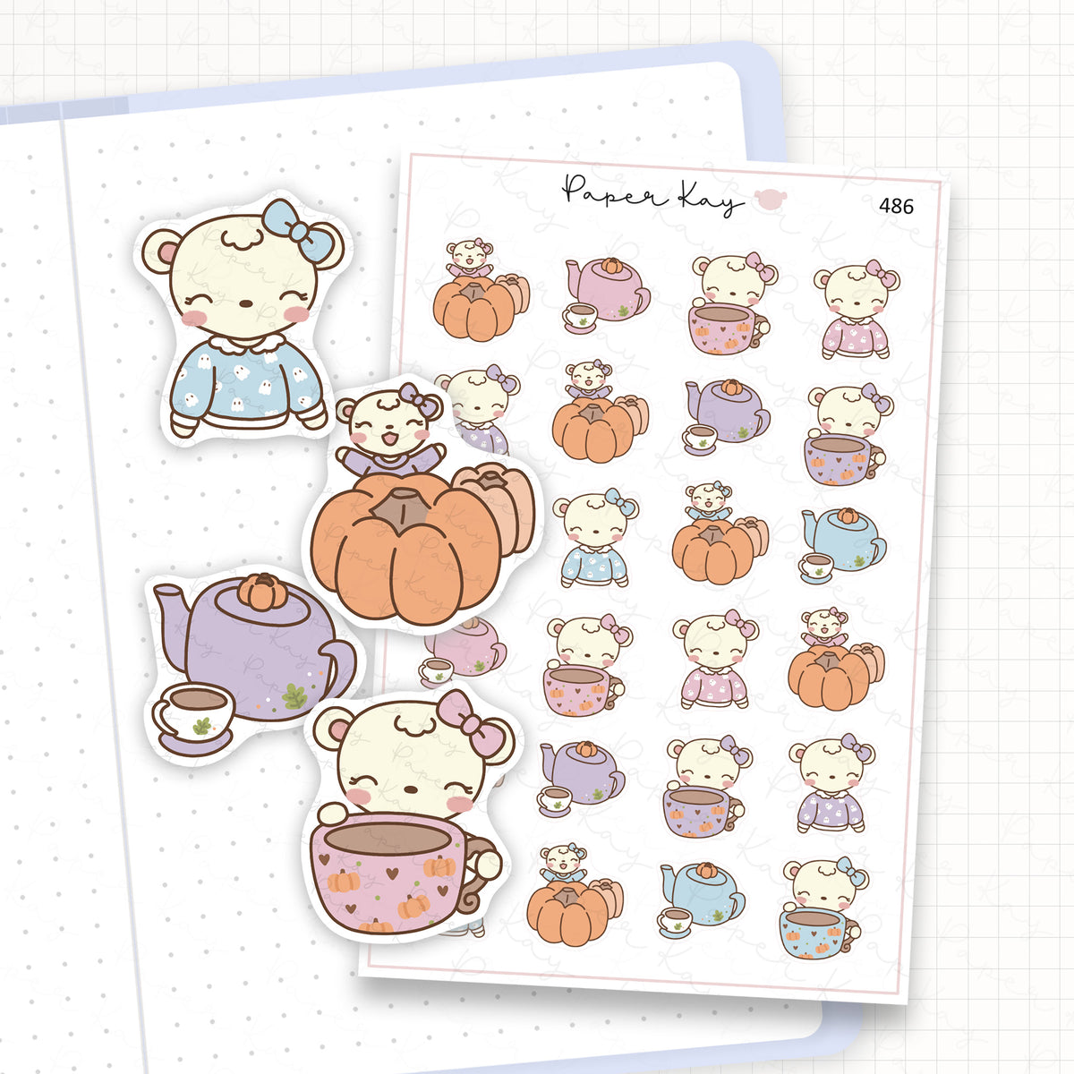 Autumn Pumpkins Sticker Sheet