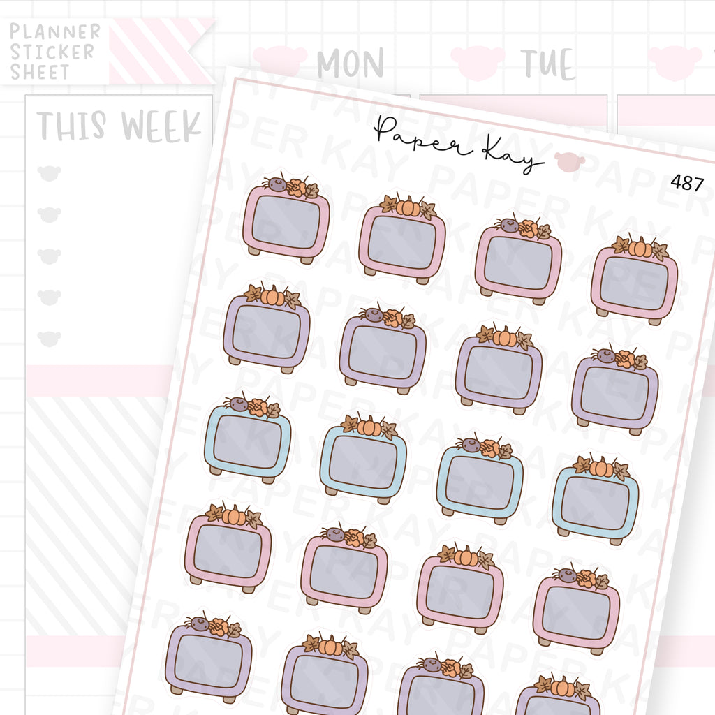 Autumn Pastel TV Sticker Sheet