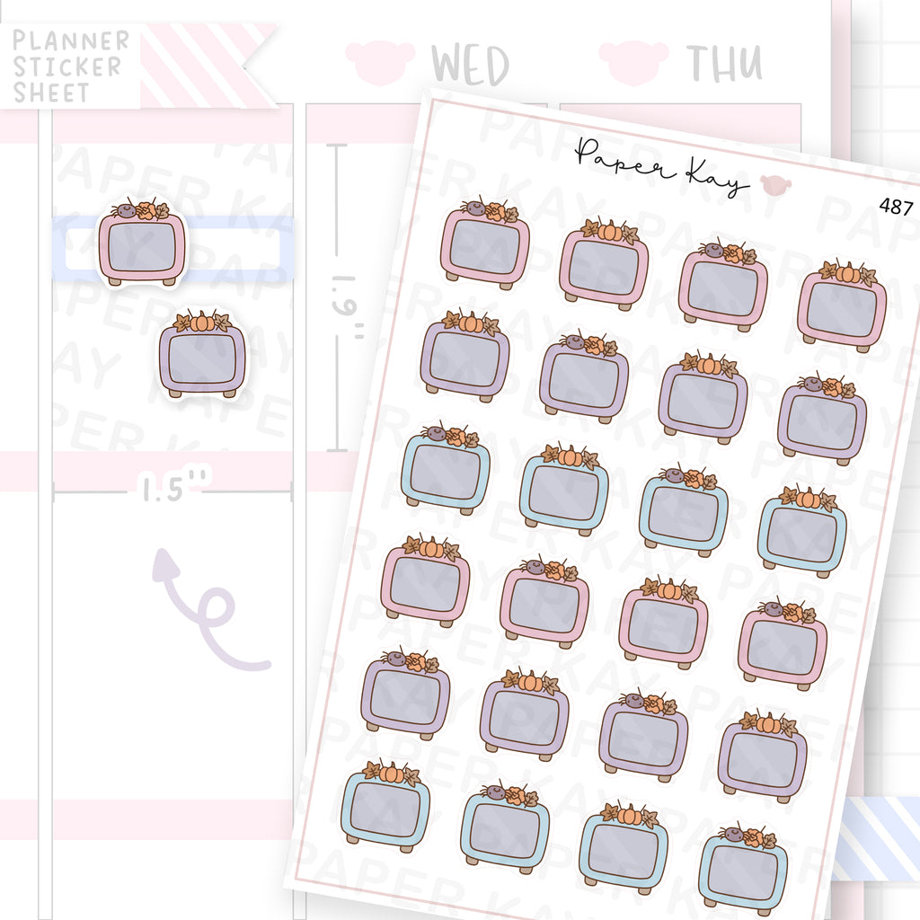 Autumn Pastel TV Sticker Sheet