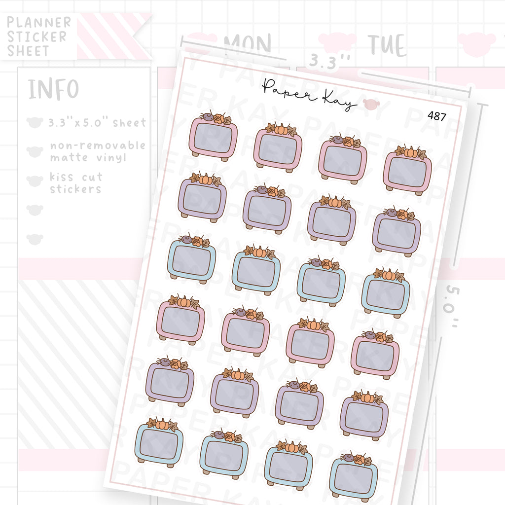Autumn Pastel TV Sticker Sheet
