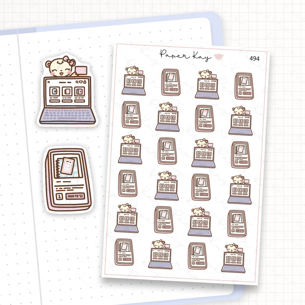 Buying Planner Supplies Sticker Sheet