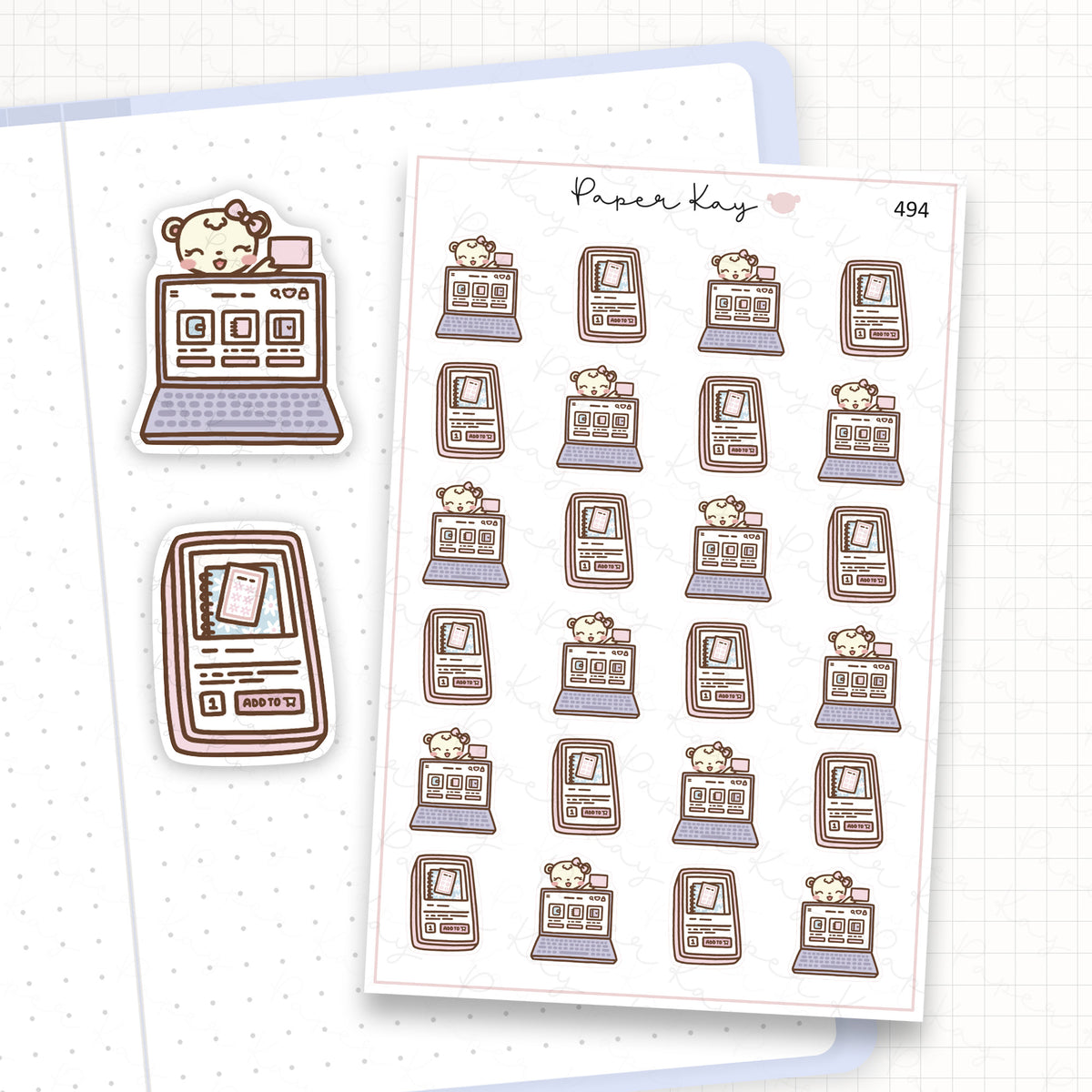 Buying Planner Supplies Sticker Sheet