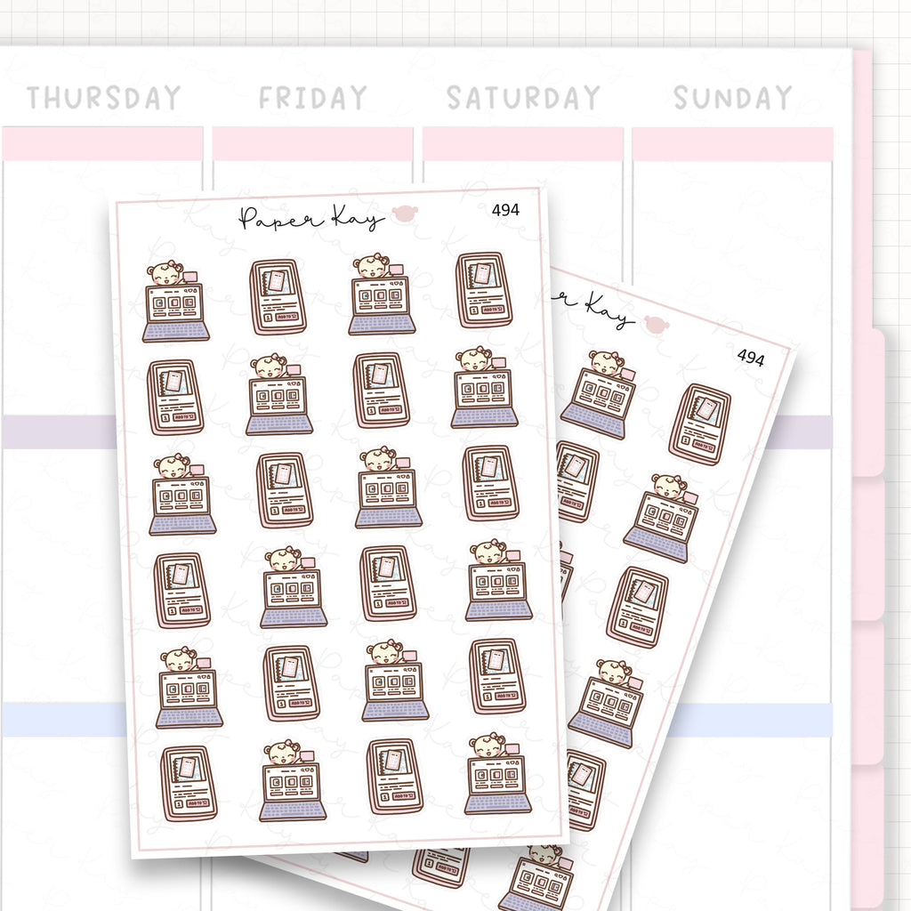 Buying Planner Supplies Sticker Sheet