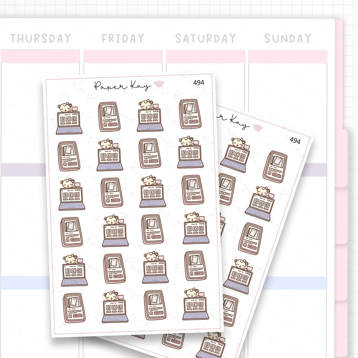 Buying Planner Supplies Sticker Sheet