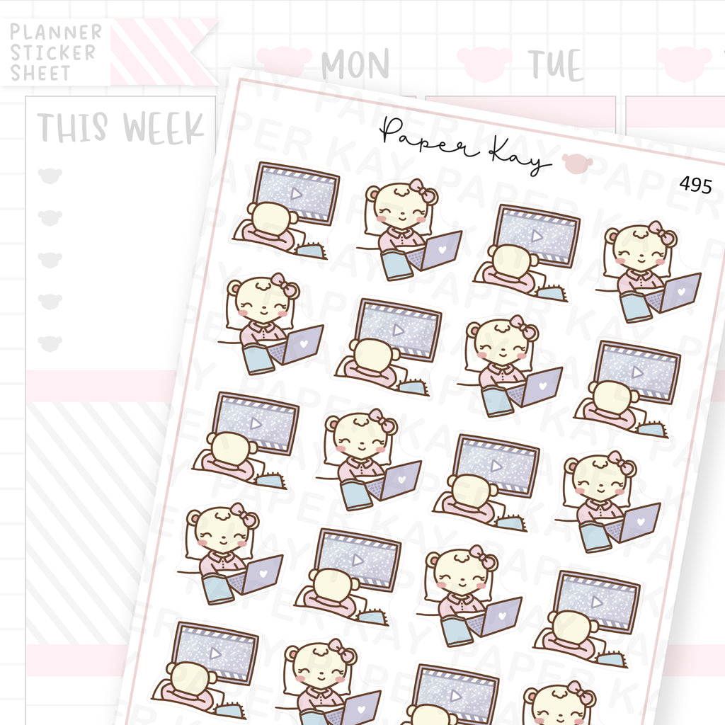 Movie Time Sticker Sheet