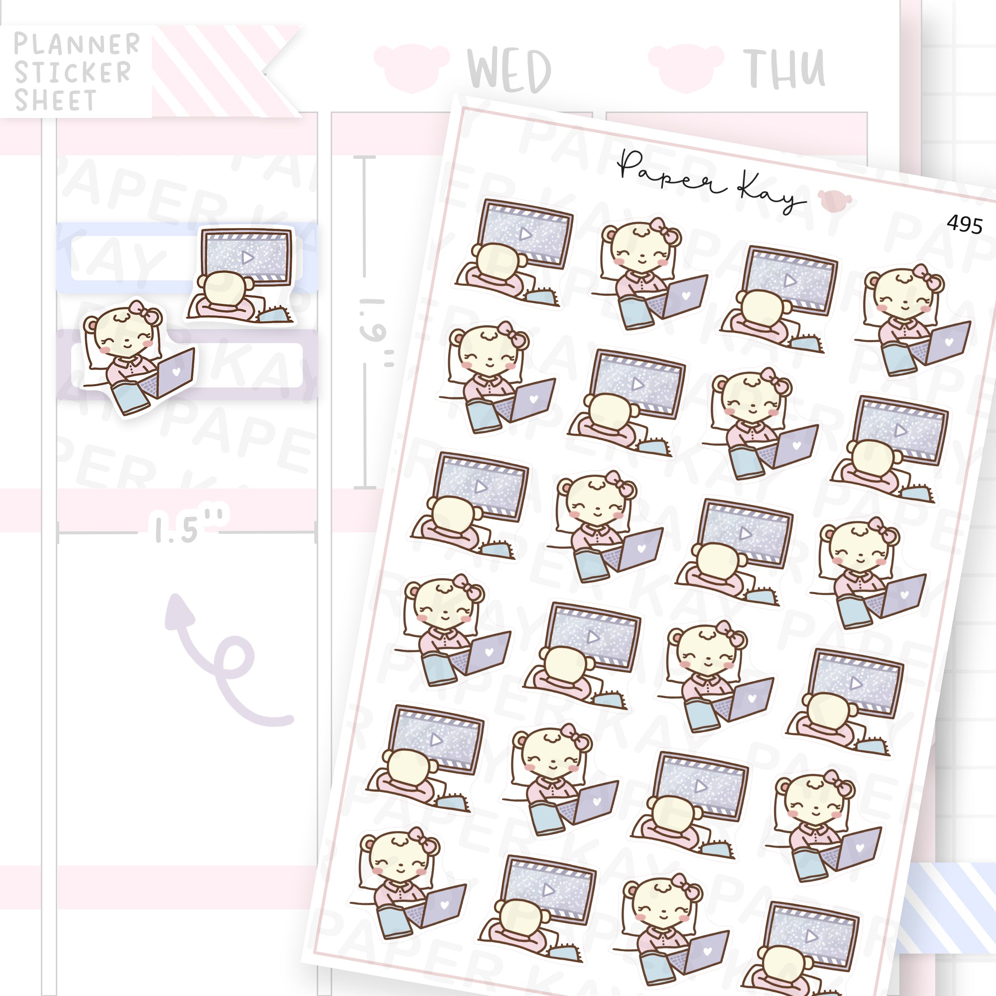 Movie Time Sticker Sheet