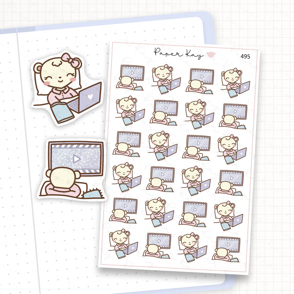 Movie Time Sticker Sheet