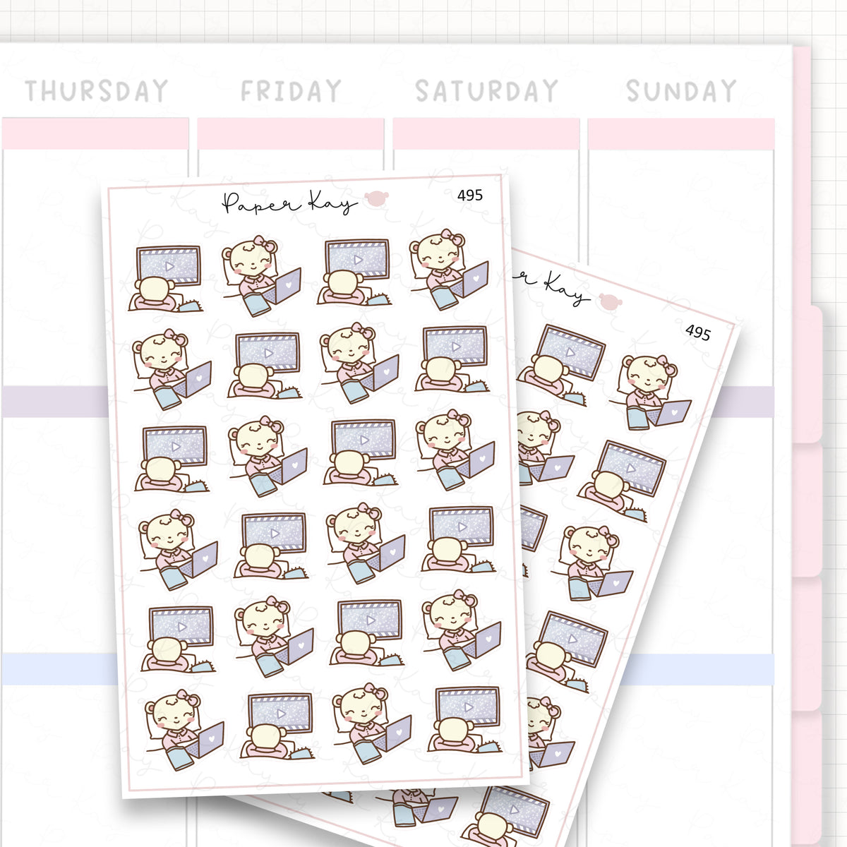 Movie Time Sticker Sheet