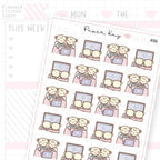 Couples Movie Time Sticker Sheet