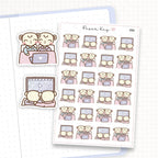 Couples Movie Time Sticker Sheet