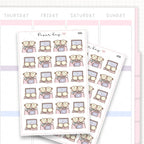 Couples Movie Time Sticker Sheet