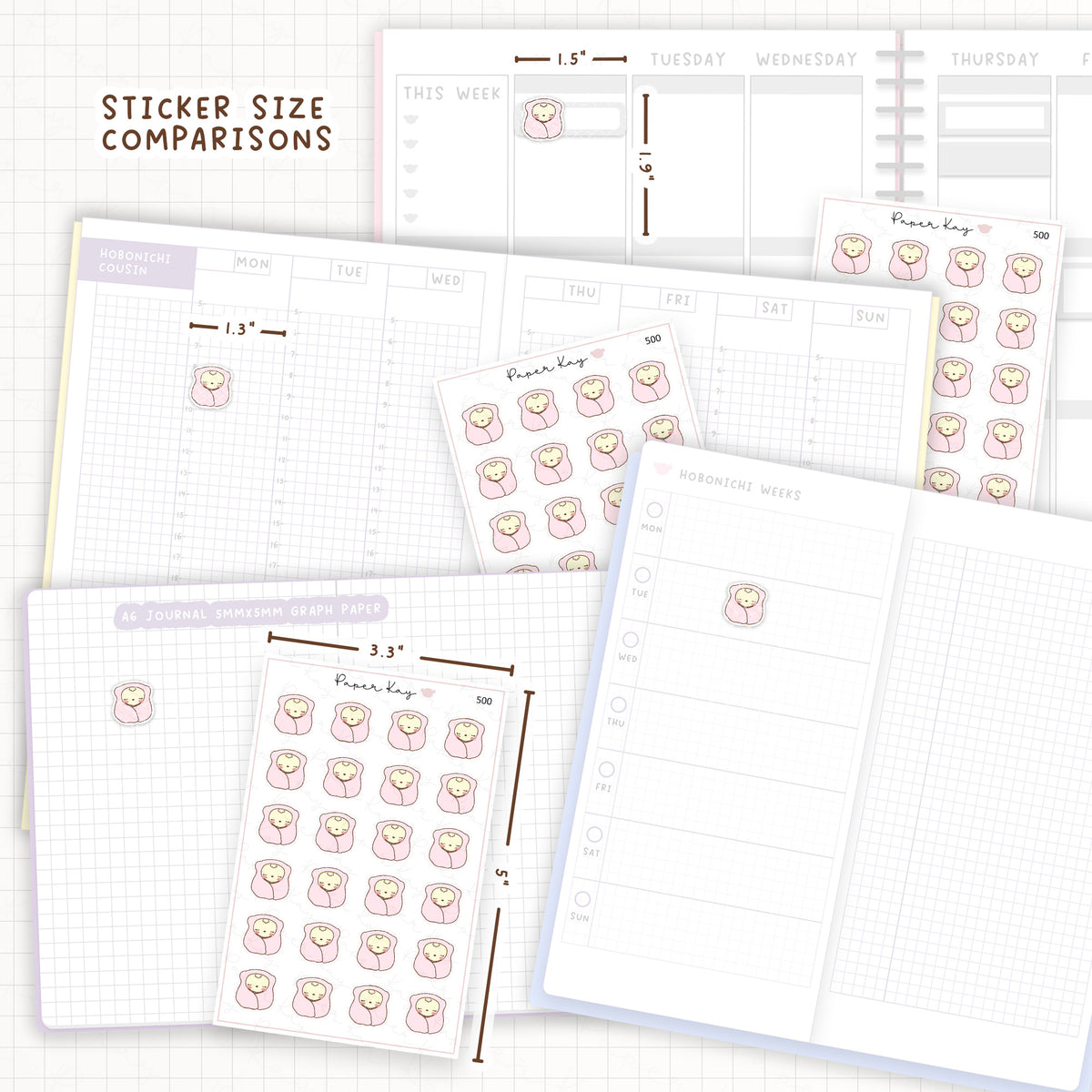 DTB Snuggle Sticker Sheet