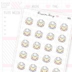 DTB Hair Wash Sticker Sheet