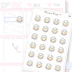 DTB Hair Wash Sticker Sheet