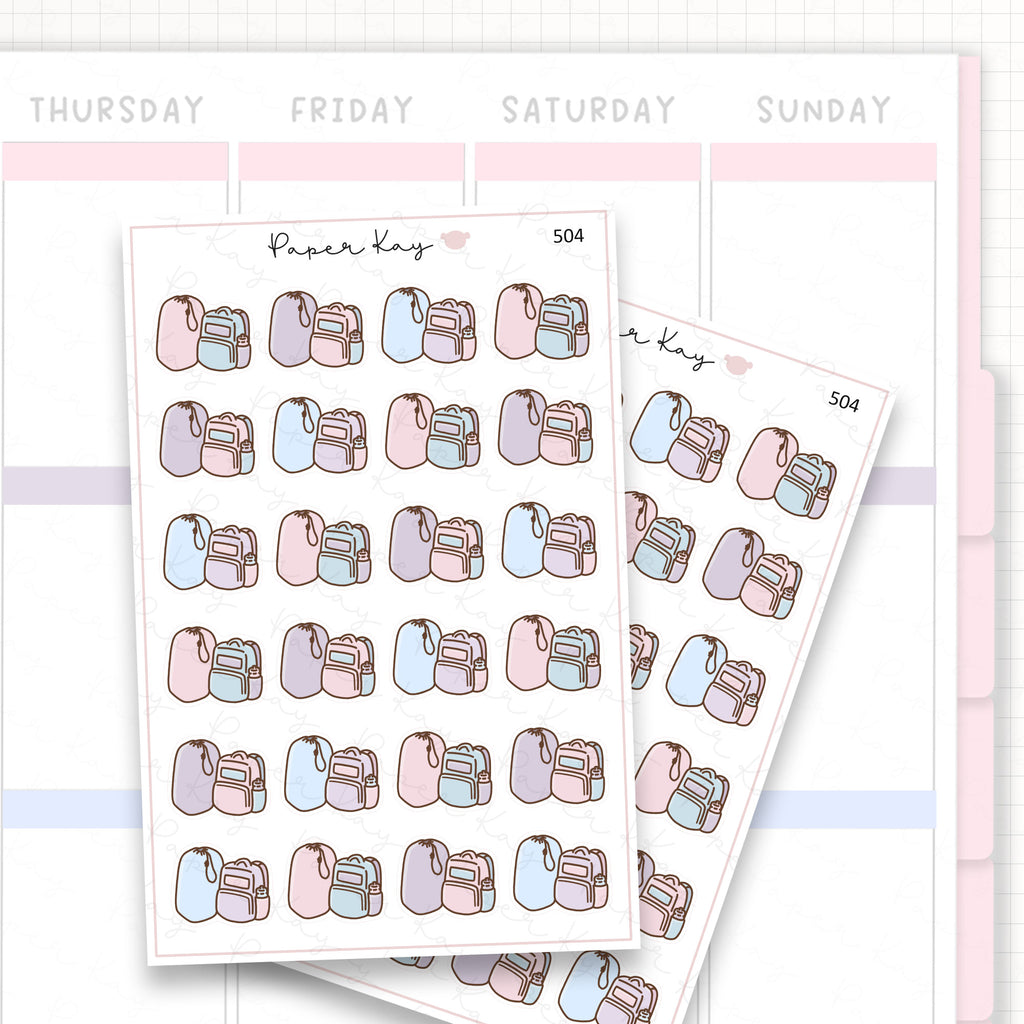 Sticker sheet product measurement.