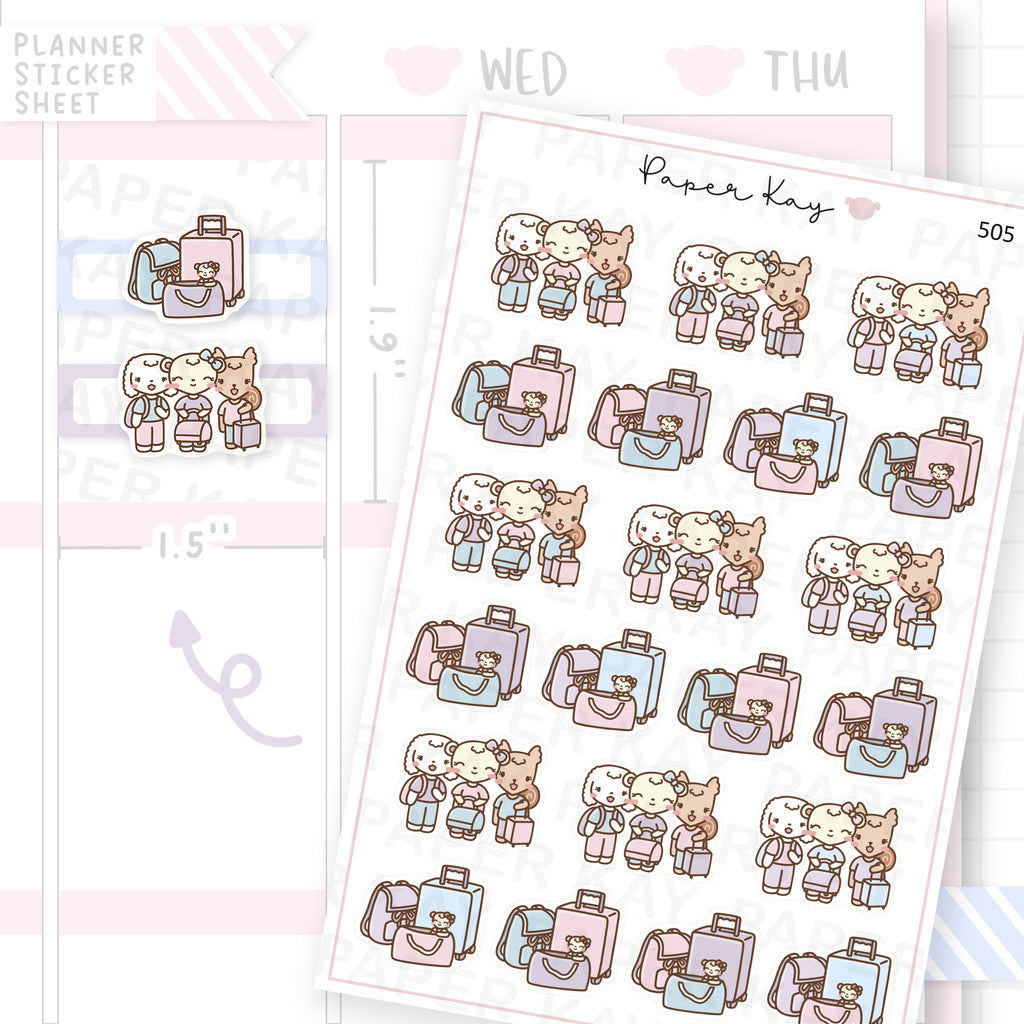 DTB + Friends Trip Sticker Sheet