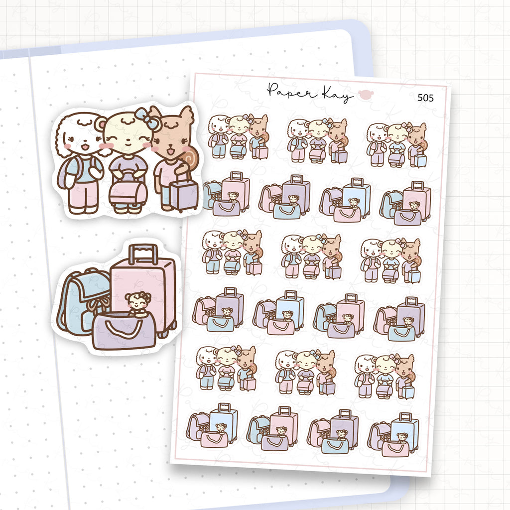 DTB + Friends Trip Sticker Sheet